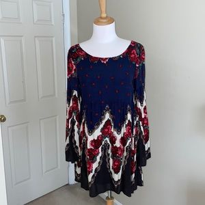 Free People Long Sleeve Mini Dress